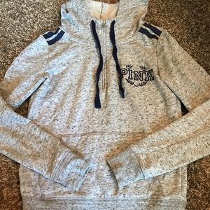 Hooded PINK Quarter Zip